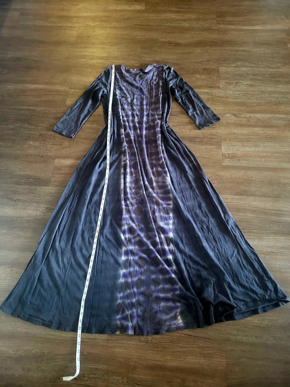 Purple and Gray Maxi Dress